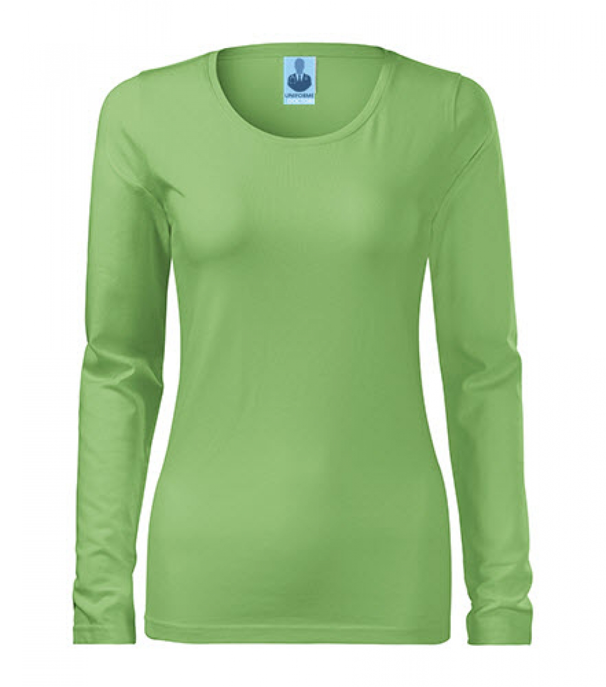 Uniforme medicale - Tricou medical, slim cu maneca lunga, bumbac 180g, dama