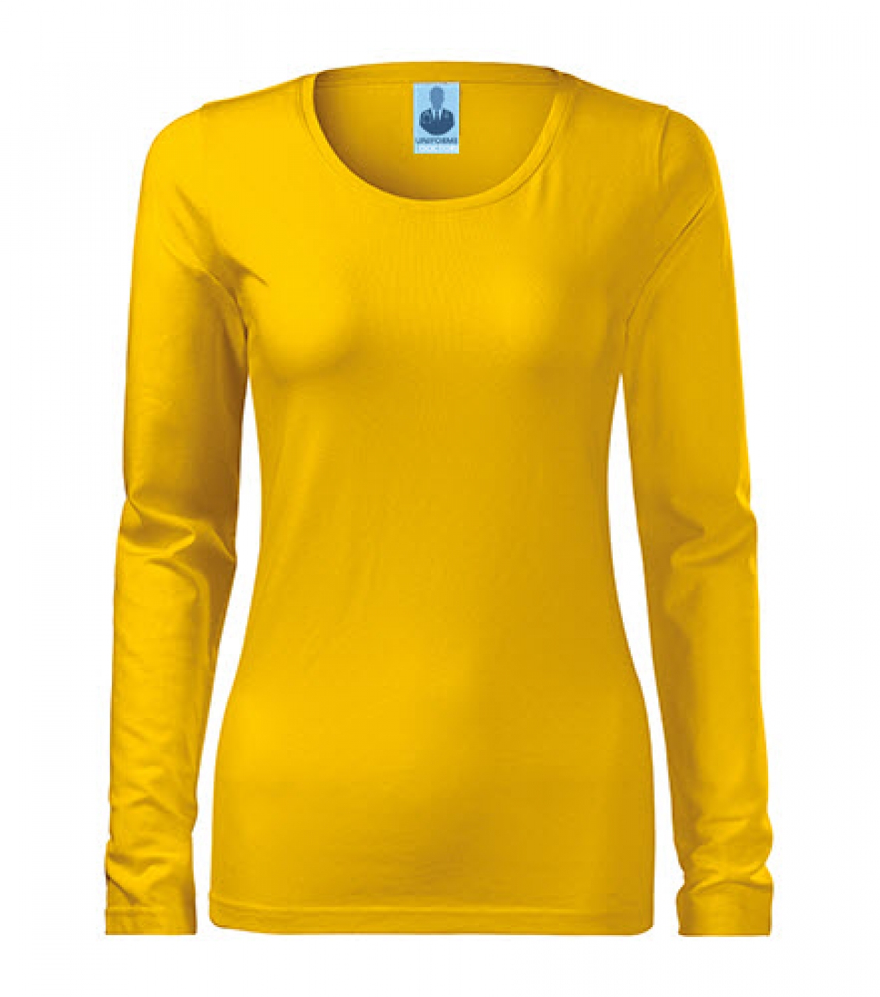 Uniforme medicale - Tricou medical, slim cu maneca lunga, bumbac 180g, dama
