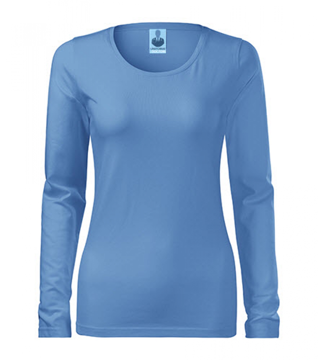 Uniforme medicale - Tricou medical, slim cu maneca lunga, bumbac 180g, dama
