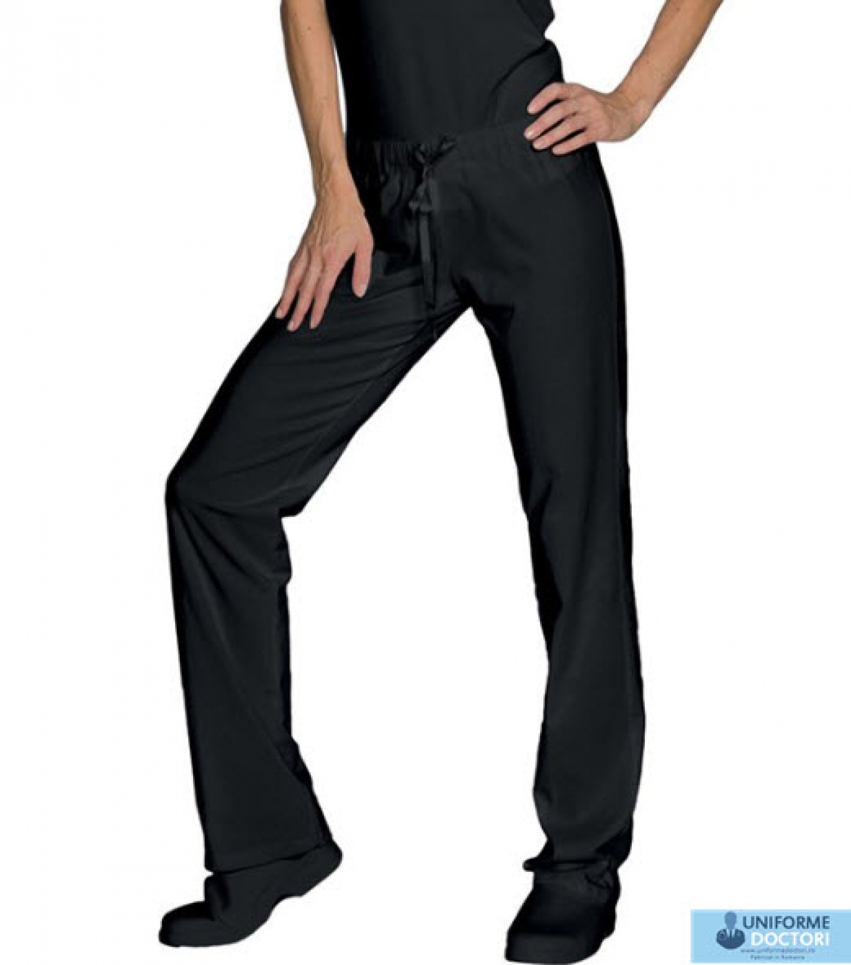 Uniforme medicale â€“ Pantalon medical, model clasic cu elastic si snur