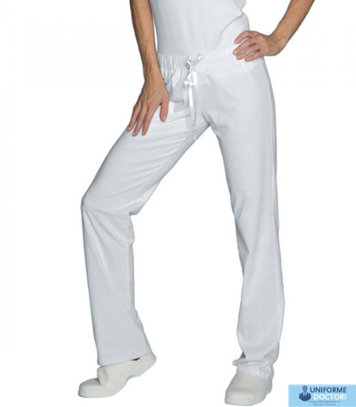 Uniforme medicale – Pantalon medical, model clasic cu elastic si snur