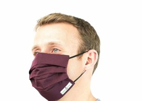 Masca medicala de protectie pentru fata, refolosibila, din tercot, 3 pliuri, elastic, unisex Masca medicala de protectie pentru fata, refolosibila, din tercot, 3 pliuri, elastic, unisex
