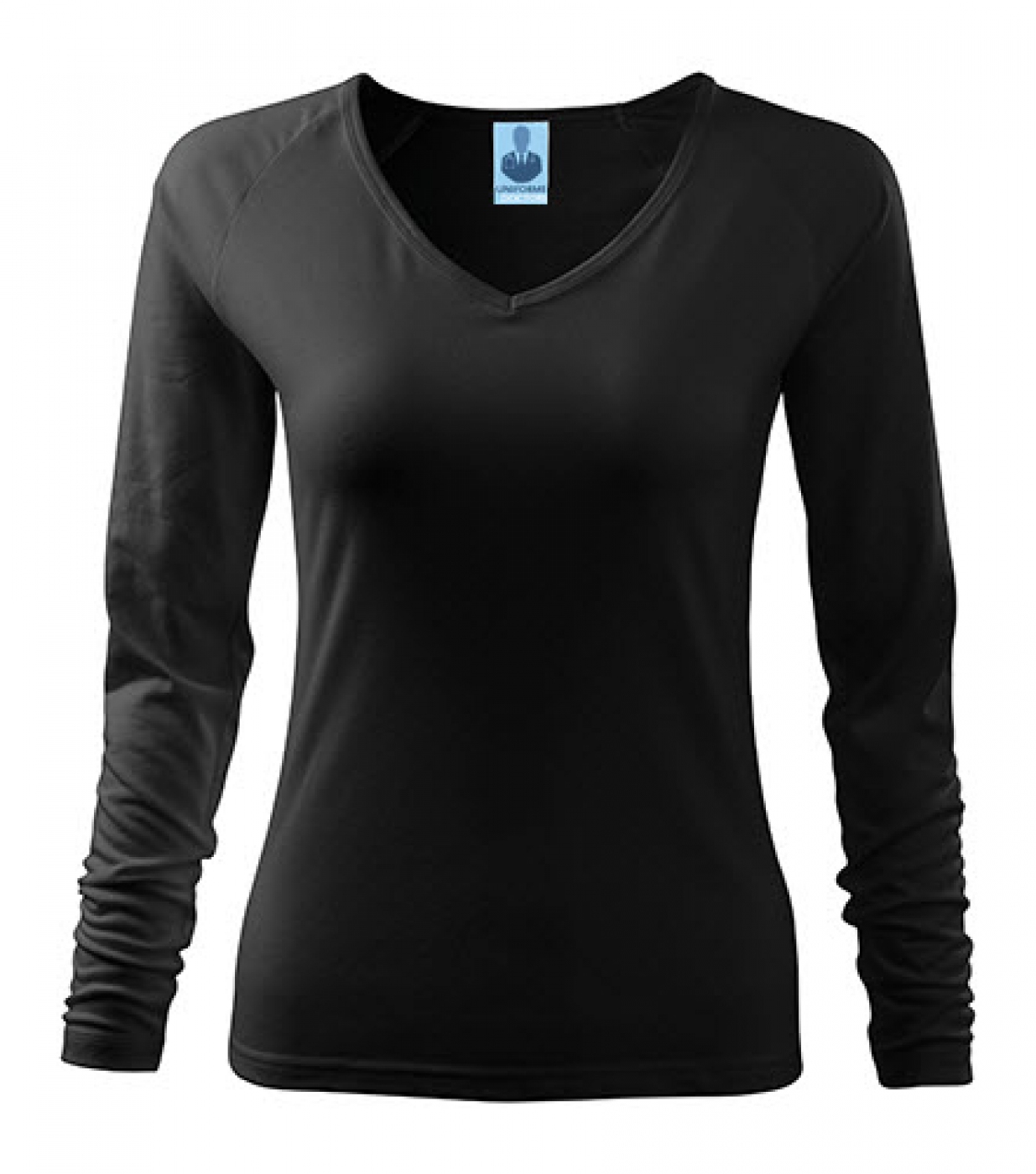 Uniforme medicale - Tricou medical, cu anchior si maneca lunga, bumbac 180g, dama
