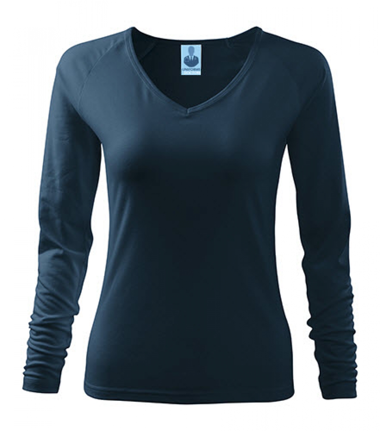 Uniforme medicale - Tricou medical, cu anchior si maneca lunga, bumbac 180g, dama