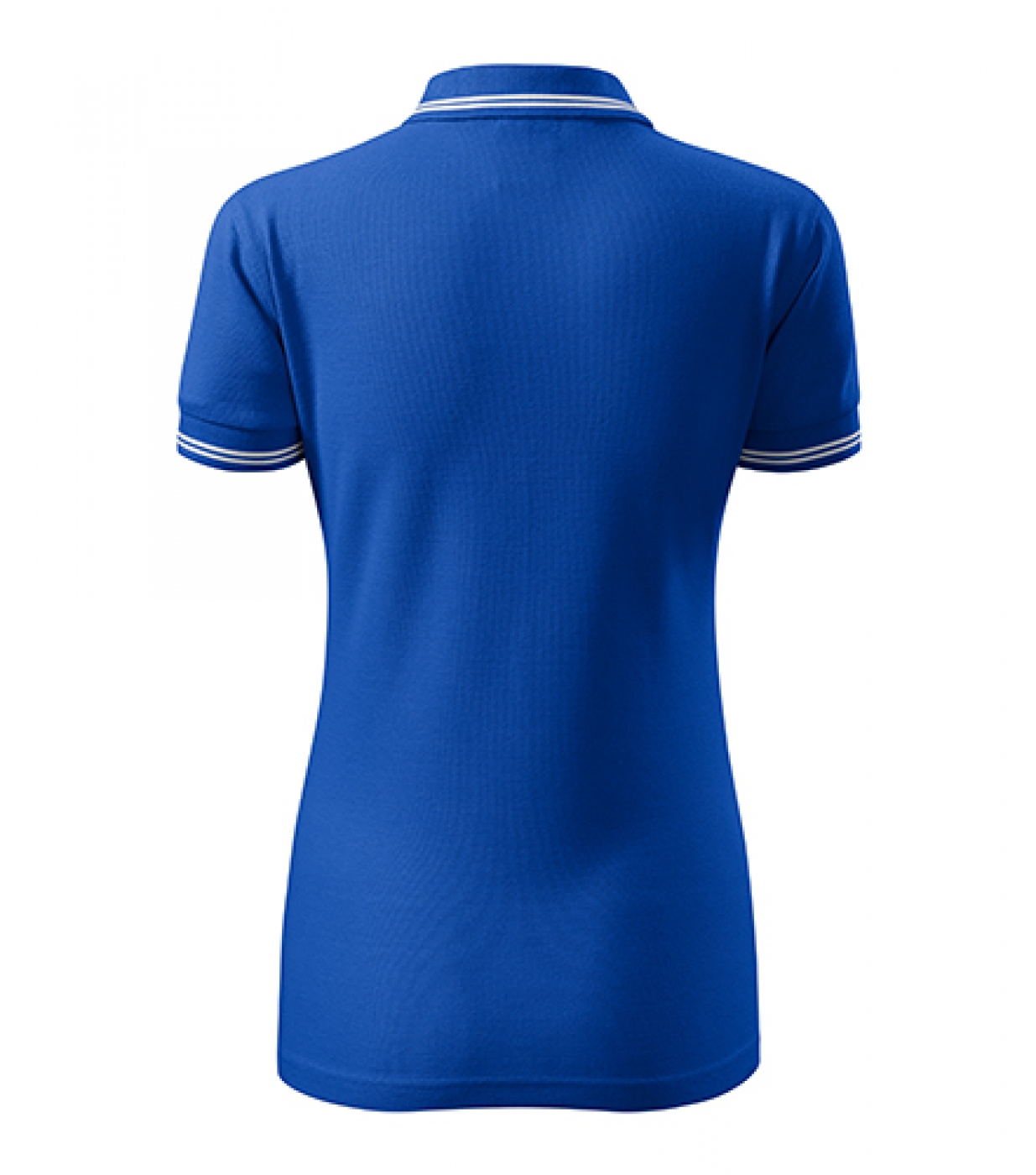 Uniforme medicale - Tricou medical, polo cu dungi contrast, bumbac 200g, dama