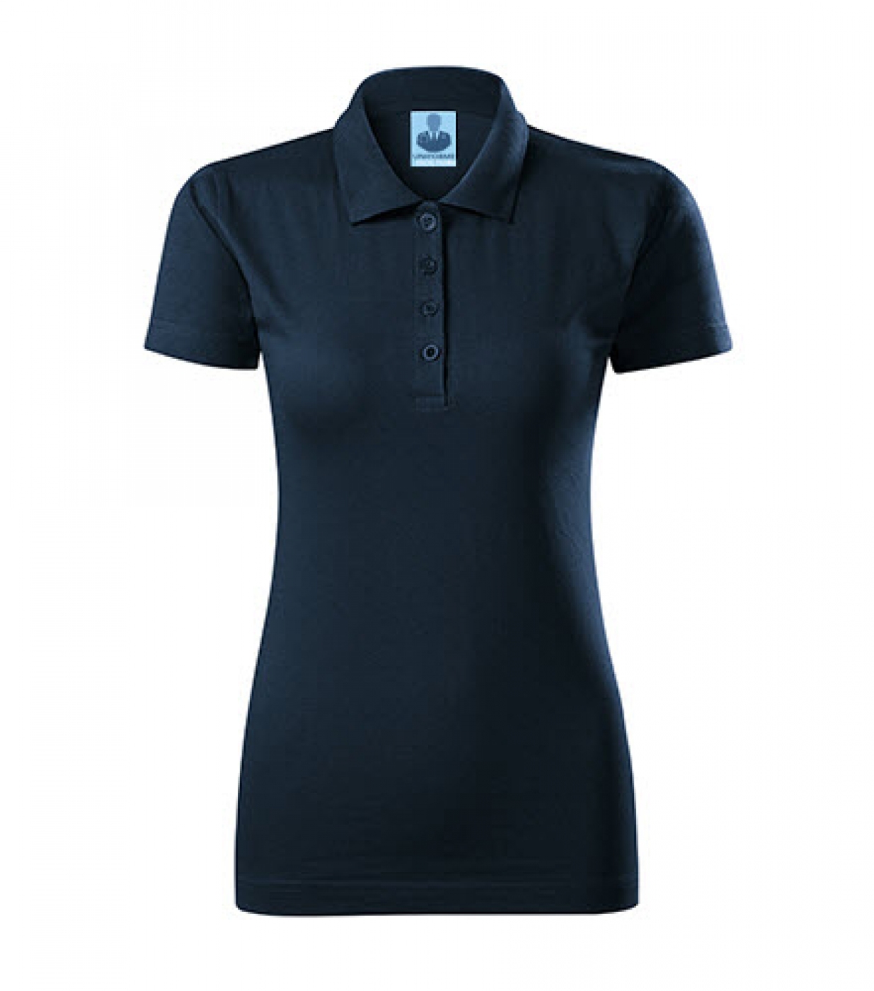 Uniforme medicale - Tricou medical, polo cu maneca scurta, bumbac 180g, dama