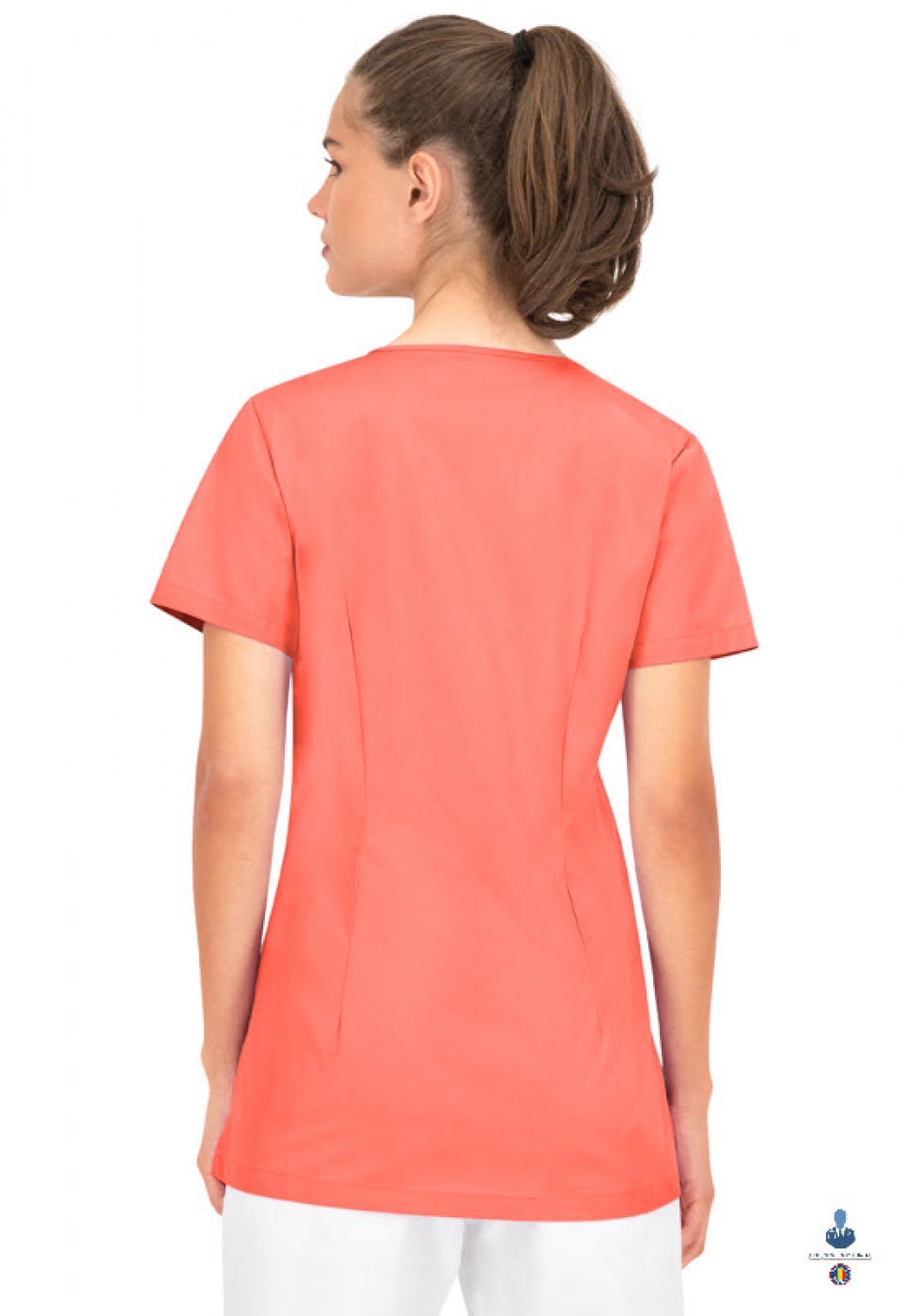 Halate medicale - Bluza medicala cu maneca scurta si achior larg in V