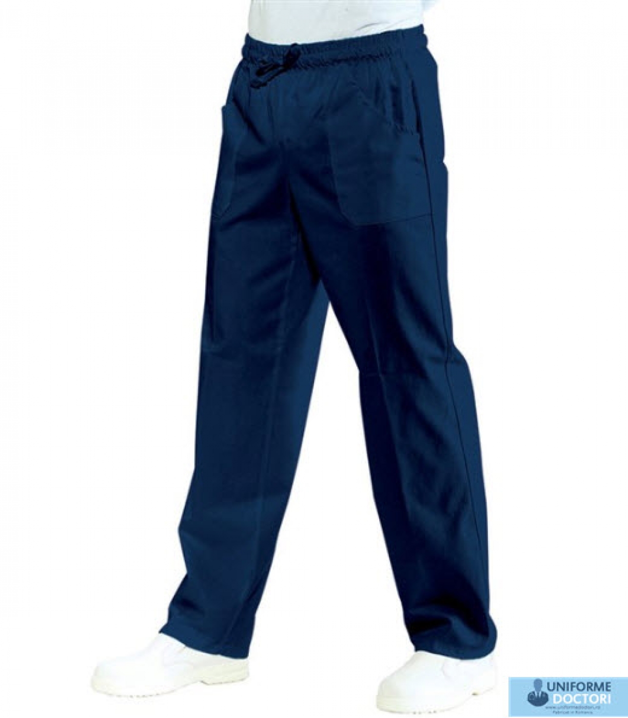 Uniforme medicale â€“ Pantalon medical, model clasic cu elastic, snur si buzunare