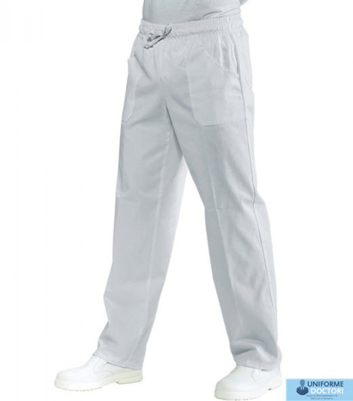 Uniforme medicale â€“ Pantalon medical, model clasic cu elastic, snur si buzunare