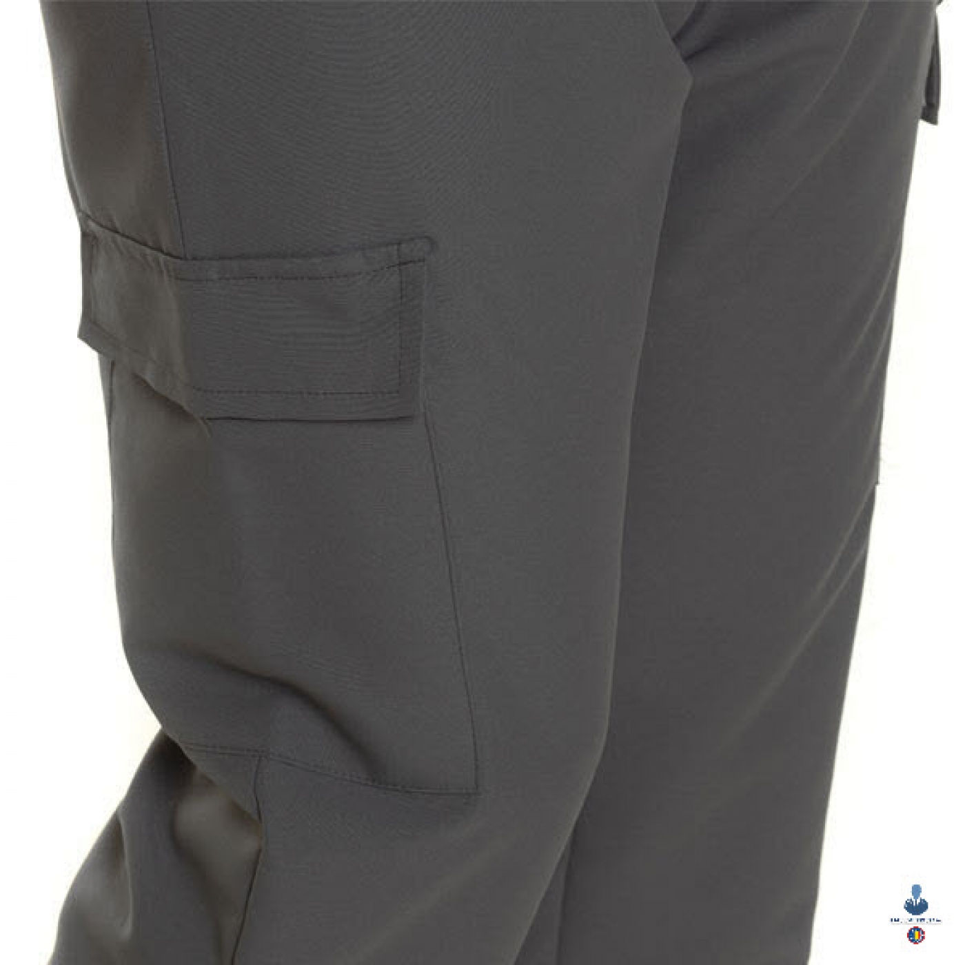 Uniforme medicale microfibra - Pantaloni medicali, slim-fit, buzunare laterale, elastic si snur in talie