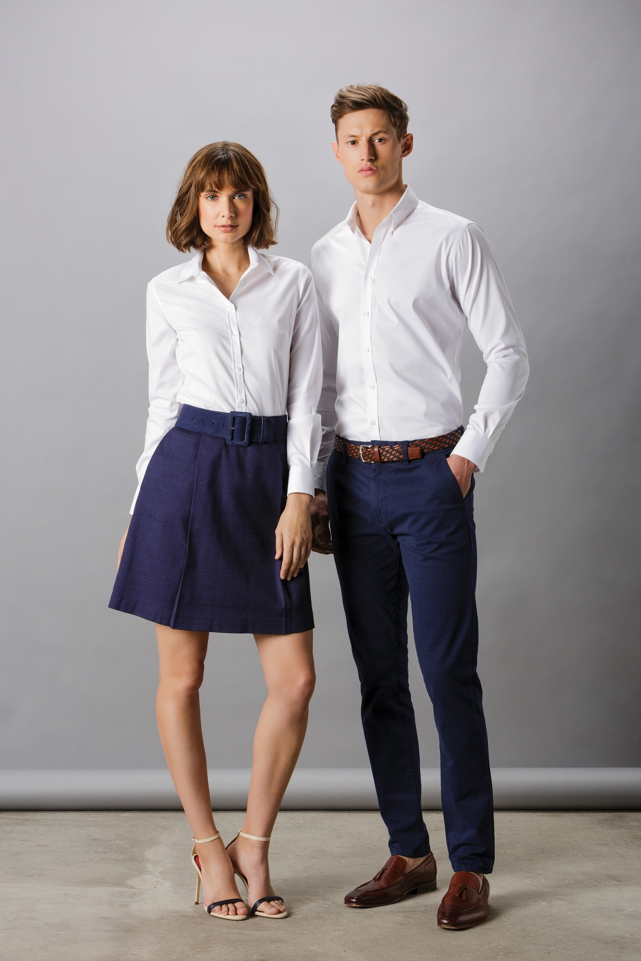 Uniforme SPA - Camasa receptioner, maneca lunga, stretch oxford, de dama