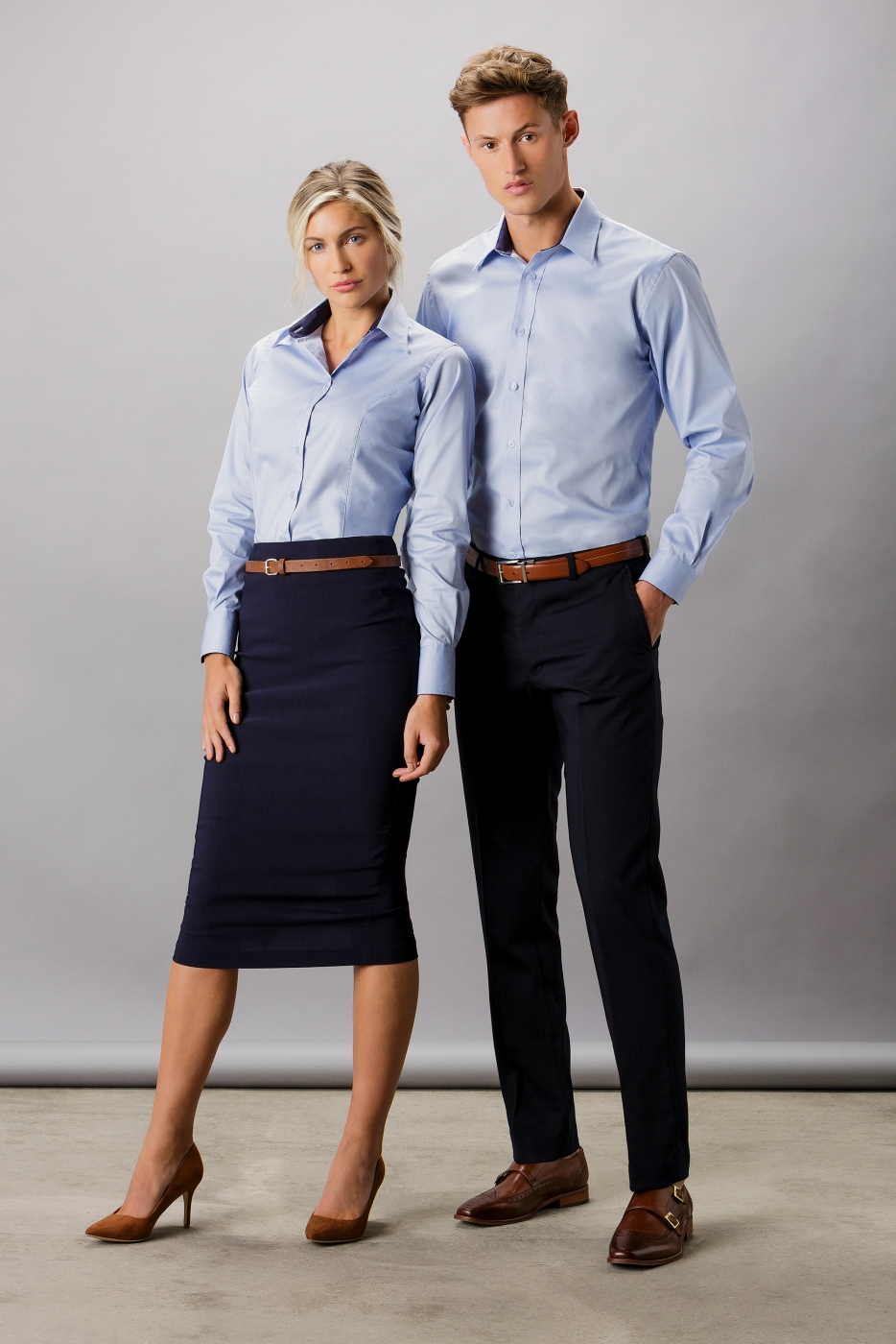 Uniforme SPA - Camasa receptioner, maneca lunga, contrast premium oxford, dama