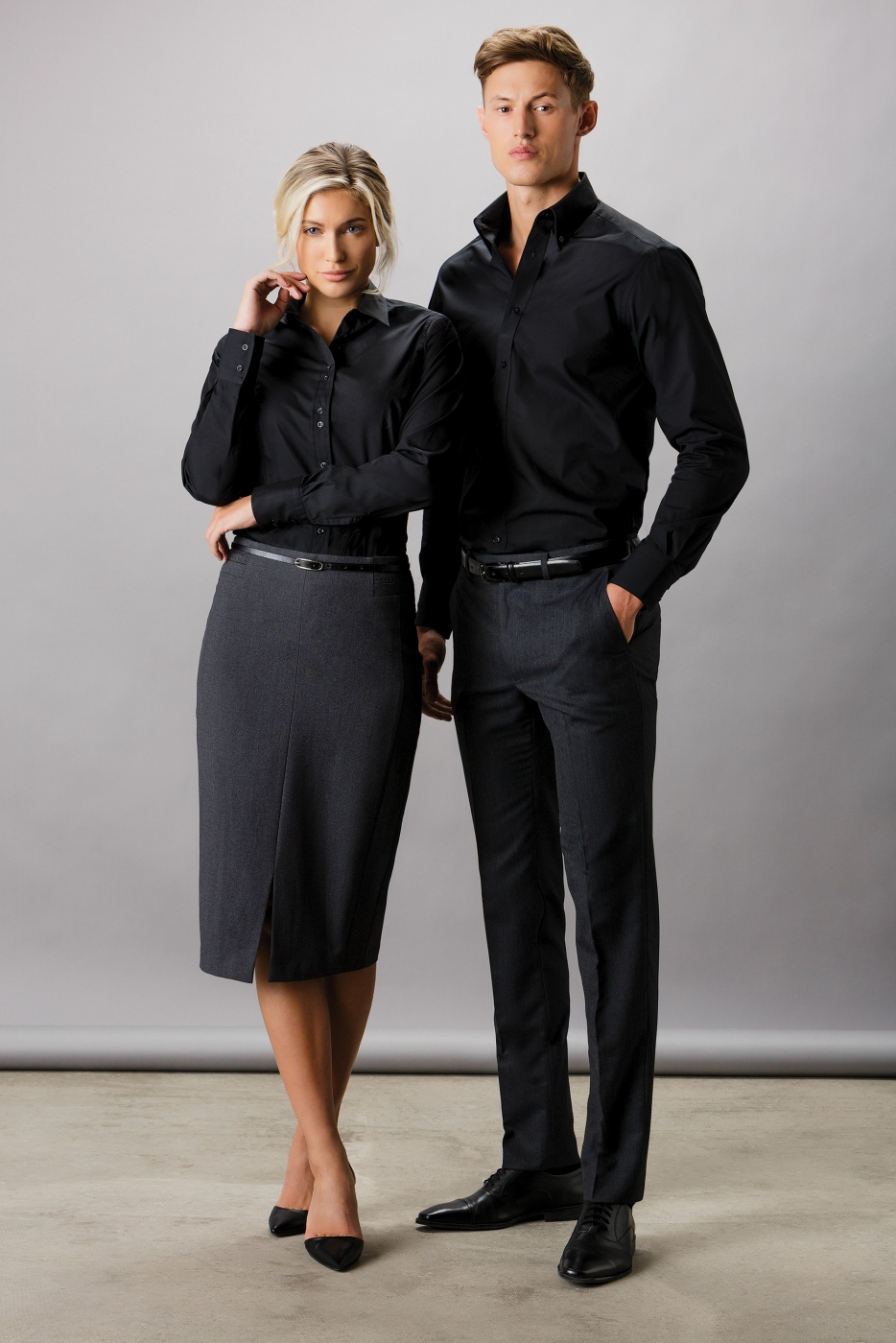 Uniforme SPA - Camasa receptioner, maneca lunga, mansete cu 2 nasturi, de dama